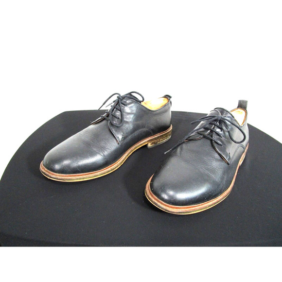 Shoe The Bear Black Leather Plain Toe Oxford Dress Shoes Men Sz 9 US/43 EU main image 6
